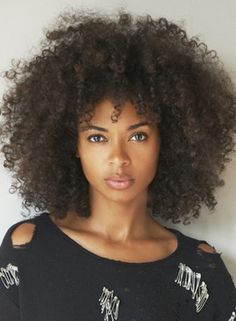 coiffure femme afro